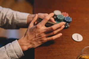 poker cards and chips